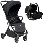 Прогулочная коляска Sweet Baby Aura + автокресло Premier Black Grey