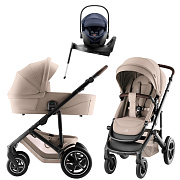 Коляска 3 в 1 Britax Roemer Smile 5Z Style и автокресло Baby-Safe PRO Style Night Blue + Vario Base 5Z Teak
