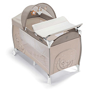 Детская кровать-манеж CAM Daily Plus 260 бежевый с мишкой и луной