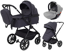 Детская коляска Rant Moss 3 в 1 с автокреслом Rant Cruise Grey Graphite