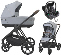 Детская коляска 3 в 1 Espiro Miloo 2.0 и автокресло Pi Graphite 303 unique dove