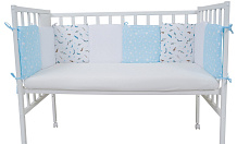 Борт в кроватку Indigo Лесные зверята подушечки,чехлы съемные, поплин оленята