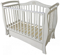 Детская кроватка Антел Эмили 2 (маятник универсальный,колесо) лунная ночь