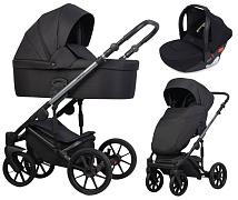 Детская коляска Riko Nano Thermo 3 в 1 с автокреслом Rant Cruise Black 13 Black (черный)