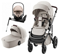 Коляска 3 в 1 Britax Roemer Smile 5Z LUX и автокресло Baby-Safe PRO Style Teak + Vario Base 5Z Soft Taupe