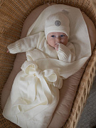 Пояс-бант НаследникЪ Выжанова вязаный унриверсальный НВ-МТ-060 экрю