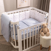 Детское постельное белье Perina Una 3 пр. КПБ3.1 голубой