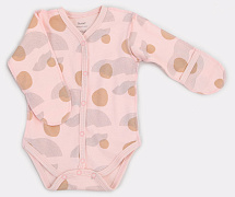 Боди Rant Hugs and Kisses Pattern с длинным рукавом Pink 56