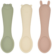 Набор силиконовых ложек edda 3 шт. SSM-01001 Пломбир/ Микс