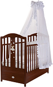 Детская кроватка Feretti Romance (маятник продольный) 125x65 см Орех