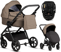 Детская коляска Tutis Leo 3 Plus 3 в 1 с автокреслом Beno Black 1582261 Cinnamon
