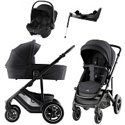 Коляска 4 в 1 Britax Roemer Smile 5Z Style и автокресло Baby-Safe Core Space Black + Vario Base 5Z Carbon Black