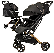 Прогулочная коляска AmaroBaby Route чёрный/золотой
