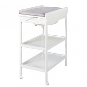 Стол для пеленания Roba Baby Pool с ванночкой и  матрасиком белый