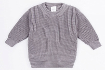 Свитер вязаный детский Amarobaby Pure Love Buddy серый 98