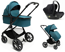 Коляска Agex Life 3 в 1 с автокреслом i-Team Black ALG528 Green (Зеленый)