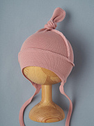 Шапочка с завязками Little Star Узелок 3842 (ЧЗ-мз) сухая роза 36