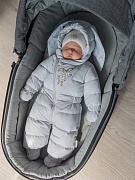 Детский комбинезон НаследникЪ Выжанова НВ003 ЧЗ светло-серый 62