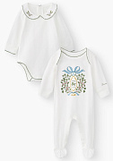Боди детские Happy Baby 2 шт. 88629-0 ЧЗ milky (blazon) 62