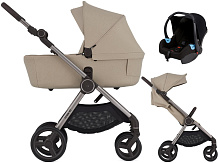 Детская коляска Anex iQ Premium NT 3 в 1 и автокресло Biuco BC100B без адаптеров iq-22 Creamy