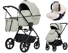 Детская коляска Rant Teo Soft 3 в 1 с автокреслом Cruise Beige Sage