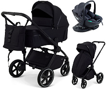 Детская коляска Rant Falcon X 4 в 1 RA126 с автокреслом Miro Dark Grey и базой Black