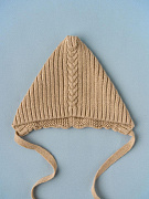 Шапочка вязаная Little Star Эльф 8558 (ЧЗ-нк) бежевый лайт