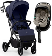 Прогулочная коляска Sweet Baby Aura Plus Basic SBL + автокресло Premier Plus Begie Dark Blue