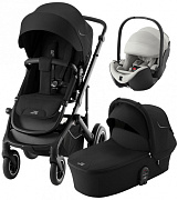 Коляска 3 в 1 Britax Roemer Smile 5Z и автокресло Baby-Safe PRO LUX Linen Grey Space Black