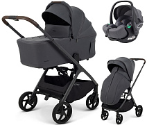 Детская коляска Rant Aventa 3 в 1 с автокреслом Evomax Grey Graphite