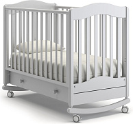 Детская кроватка Гандылян Ванечка качалка 120x60 см белый