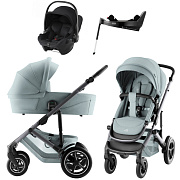 Коляска 4 в 1 Britax Roemer Smile 5Z Style и автокресло Baby-Safe Core Space Black + Vario Base 5Z Harbor Blue