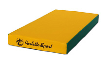 Детский мат Perfetto Sport № 1, 100х50х10 см зелёно/жёлтый