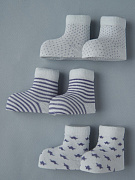 Носочки тонкие Little Star звездочки, голубой, 10 см 2