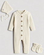 Комплект Mimibaby 3в1 лапша (хлопок) молочный 56