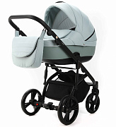 Детская коляска Adamex Lanti 2 в 1 LN-PS25 TIP (СЕРО-ЗЕЛЕН. + СЕРО-ЗЕЛЕН. КОЖА)