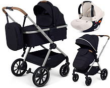 Детская коляска Rant Moss Prime 3 в 1 с автокреслом Cruise Beige Black