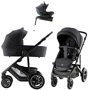 Коляска 4 в 1 Britax Roemer Smile 5Z Style и автокресло Baby-Safe Core Midnight Grey2 + база Baby-Safe Core Carbon Black