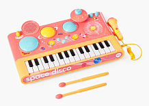 Детская игрушка пианино Happy Baby Space Disco 331923 персик