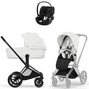 Коляска Cybex Priam V Matt Black Style Cloud T Jeremy Scott Wings 3 в 1 Off White