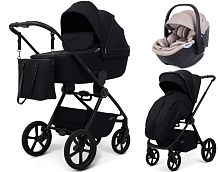 Детская коляска Rant Teo Soft 3 в 1 с автокреслом Aster Zero Beige Black