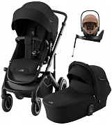 Коляска 4 в 1 Britax Roemer Smile 5Z и автокресло Baby-Safe PRO LUX Warm Caramel + Vario Base 5Z Space Black