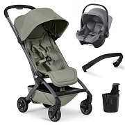 Прогулочная коляска Joolz Aer 2 SE и автокресло Baby-Safe Core Frost Grey Sage green