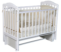 Детская кроватка Антел Алита 3 (маятник поперечный) 120x60 см белый