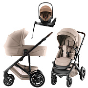 Коляска 3 в 1 Britax Roemer Smile 5Z Style и автокресло Baby-Safe PRO LUX Warm Caramel + Vario Base 5Z Teak