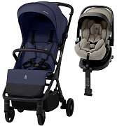 Прогулочная коляска Sweet Baby Aura Basic SBL + автокресло Premier Plus Begie Dark Blue