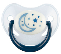 Пустышка силиконовая Canpol babies Night Dreams ортодонтическая 0-6 мес 22/500 22/500_blu_new голубой
