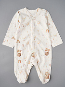 Комбинезон на кнопках Little Star Мишка индеец 30032 (ЧЗ-мз) крем 62