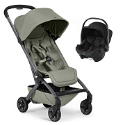 Прогулочная коляска Joolz Aer 2 и автокресло Baby-Safe Core Space Black Sage green