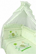 Комплект в кроватку Золотой Гусь Сладкий сон 7 предметов зеленый